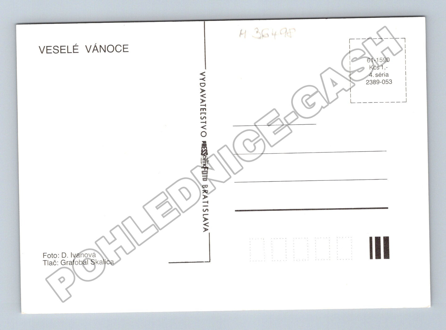Pohlednice Slovensko Vánoční svíčka (M36498)