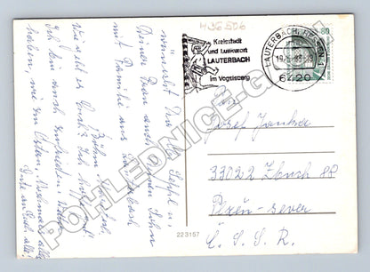 Pohlednice Německo Vánoce a Nový rok svíčka 1983 (M36506)