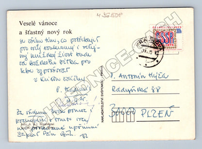 Pohlednice moderní zátiší s ovocem 1974 (M36508)