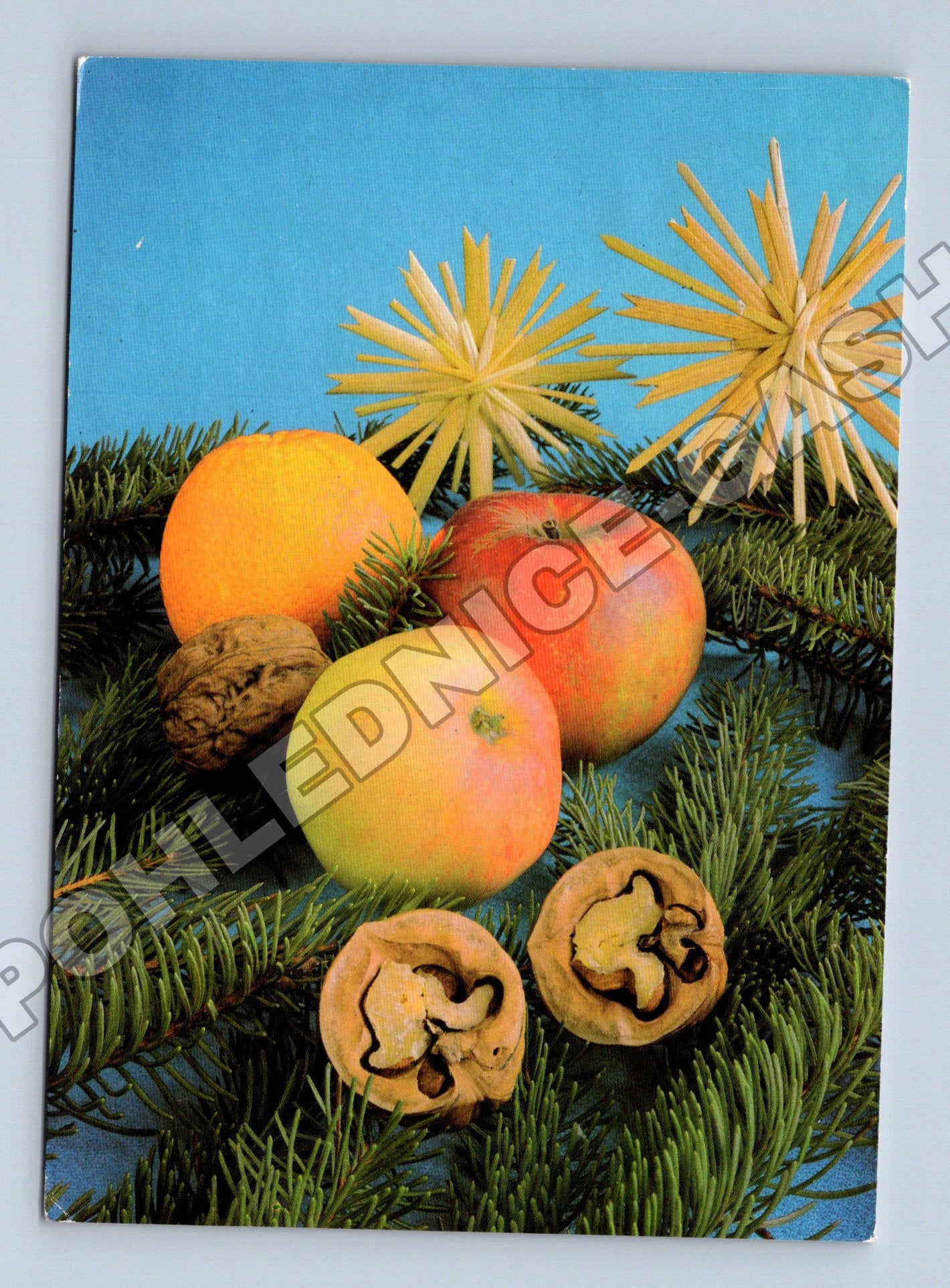 Pohlednice Vánoční motiv 1980 (M36529)