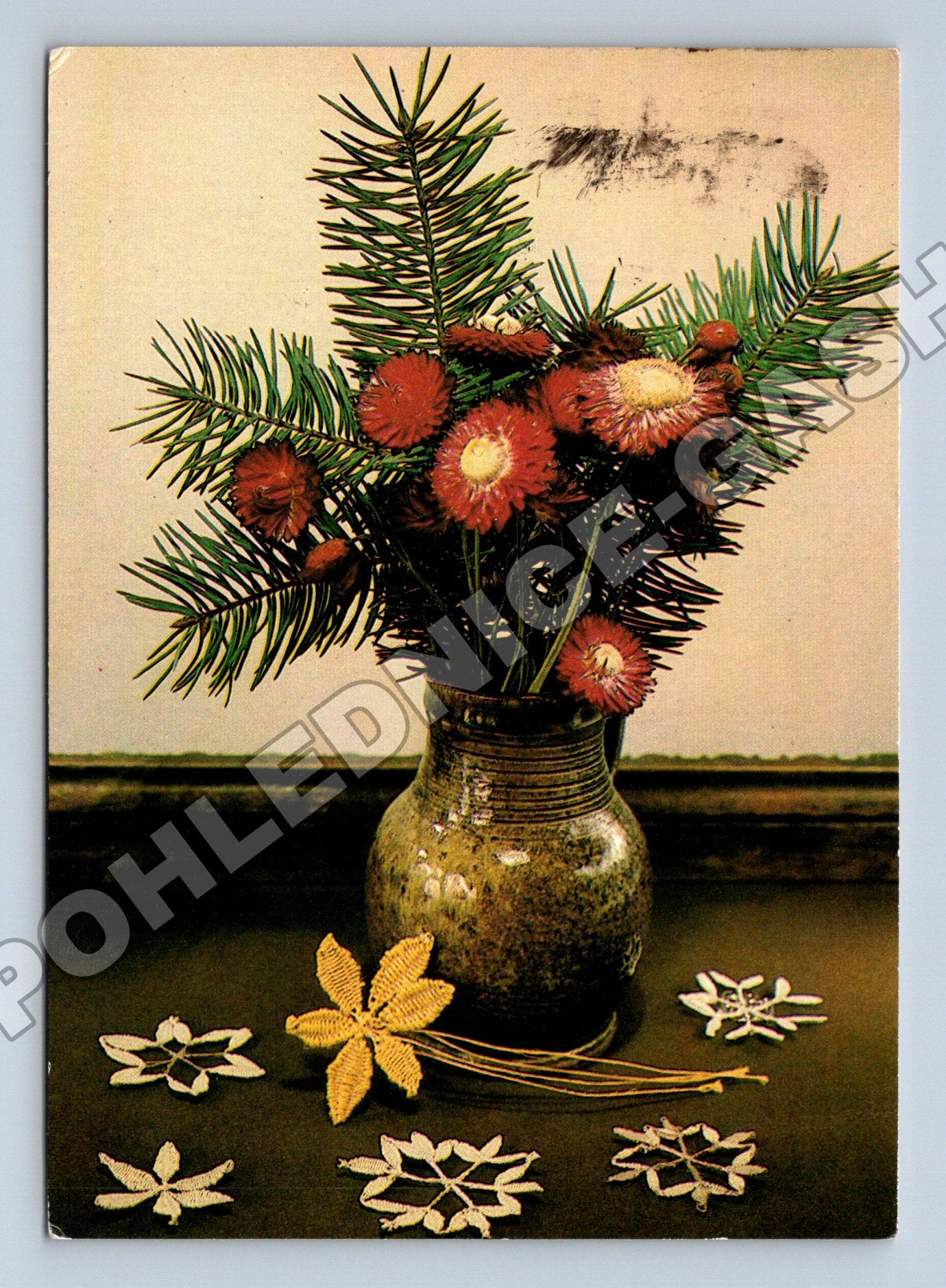 Pohlednice vánoční zátiší 1986 (M36531)