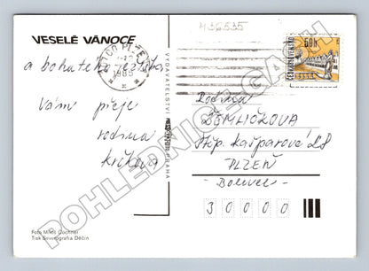 Pohlednice Vánoční zátiší 1983 (M36535)