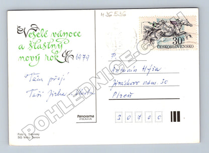 Pohlednice Vánoční motiv 1979 (M36536)