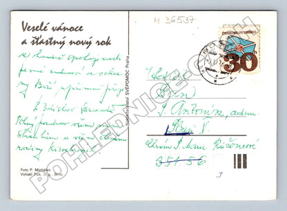 Pohlednice Vánoční zátiší s louskáčkem 1978 (M36537)