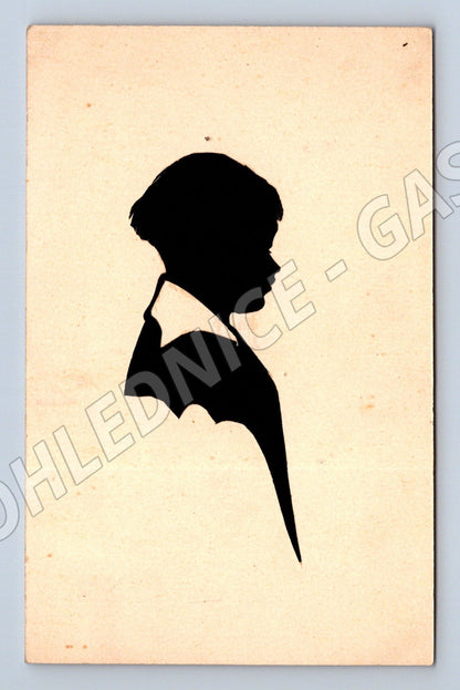 Pohlednice abstraktní silueta (M3654)