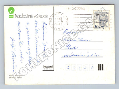 Pohlednice Vánoční zátiší 1961 (M36576)