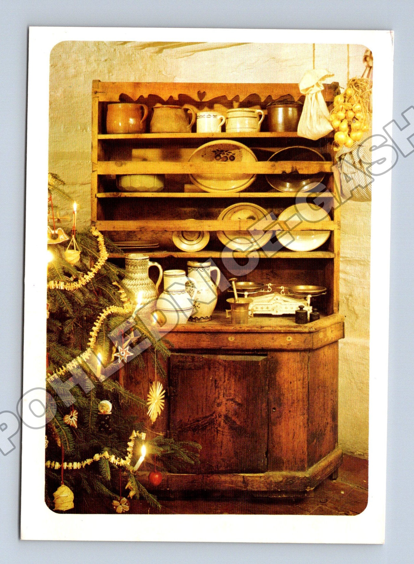 Pohlednice tradiční kuchyně vánoční motiv 1980 (M36615)