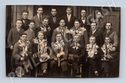 Pohlednice mladí muži malý formát (M3662)