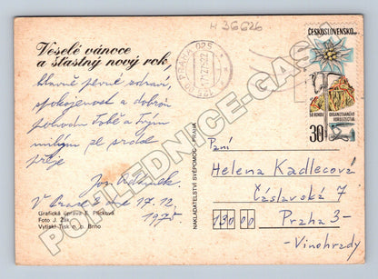 Pohlednice Československo Vánoční novoroční motiv 1970 (M36626)