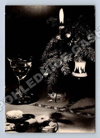 Pohlednice vánoční zátiší svíčka Orbis 194x (M36634)