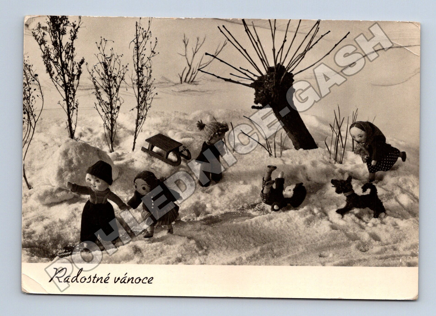 Pohlednice Československo Radostné vánoce panenky (M36637)