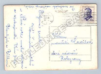 Pohlednice Vánoční motiv 1959 (M36638)