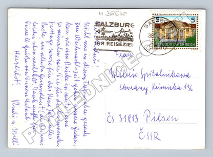 Pohlednice Rakousko Scherenschnitt Madona s dítětem 1988 (M36648)