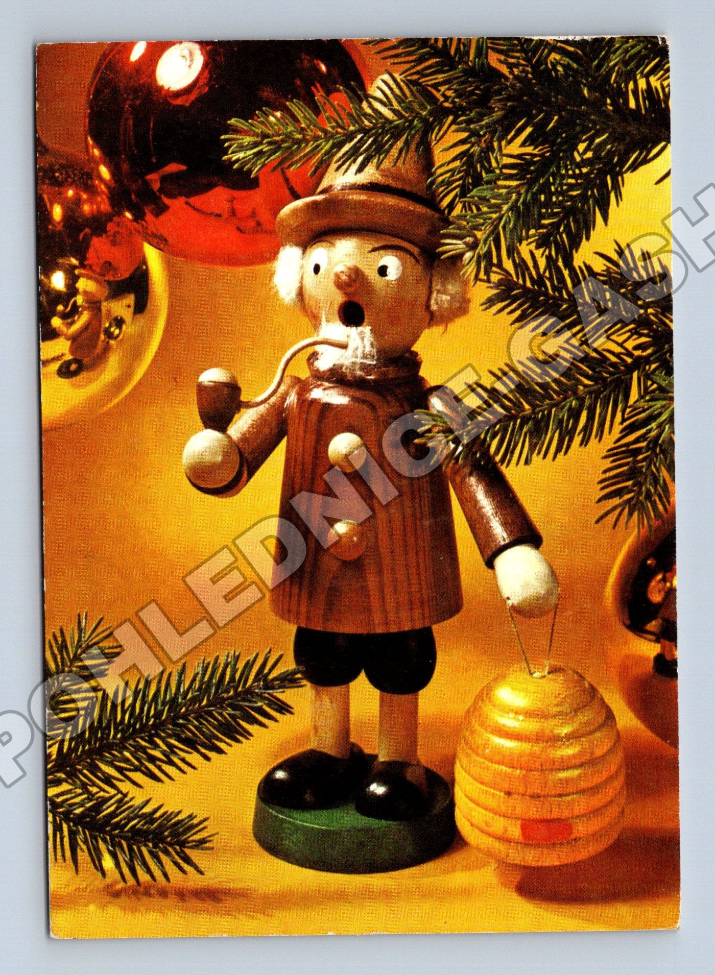 Pohlednice Německo vánoční figurka ozdoby 1974 (M36653)