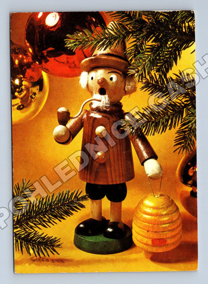 Pohlednice Německo vánoční figurka ozdoby 1974 (M36653)