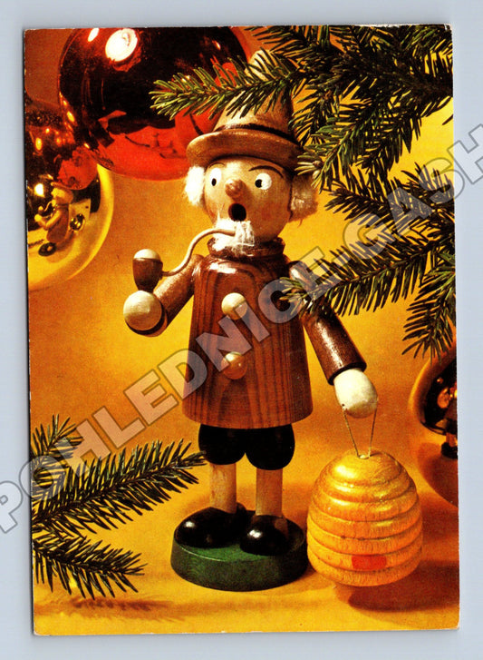 Pohlednice Německo vánoční figurka ozdoby 1974 (M36653)