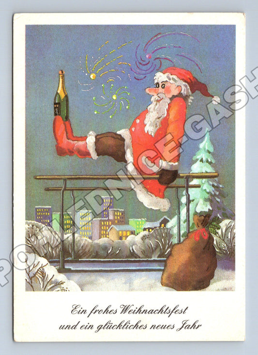 Pohlednice Německo Vánoční motiv Santa Claus 1983 (M36661)