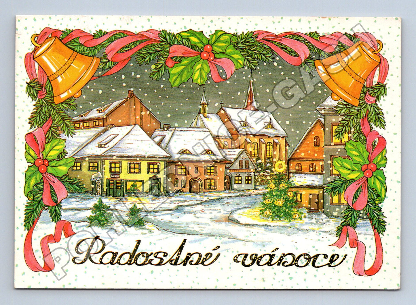 Pohlednice vánoční vesnička 2000 (M36665)