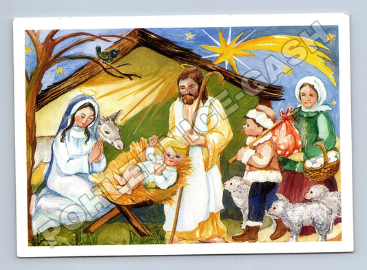 Pohlednice Vánoční betlém 1992 (M36666)