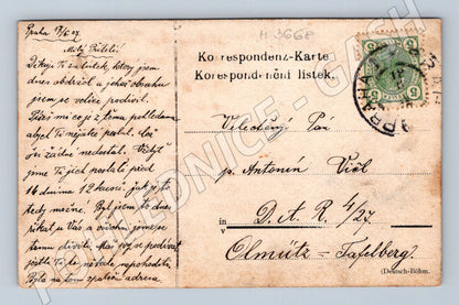 Pohlednice Praha 1907 foto dvojice RU (M3668)