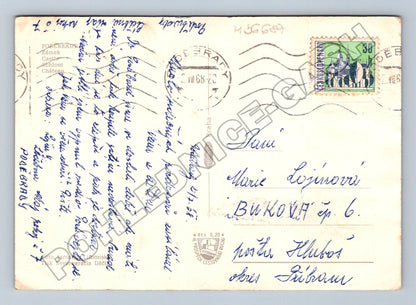 Pohlednice Poděbrady zámek 1968 (M36687)