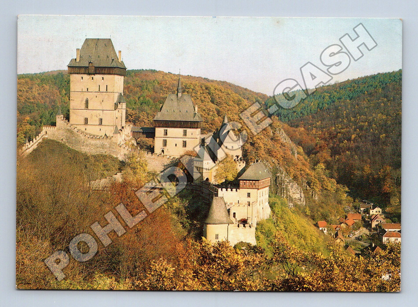 Pohlednice Karlštejn hrad a okolí (M36692)