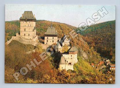 Pohlednice Karlštejn hrad a okolí (M36692)