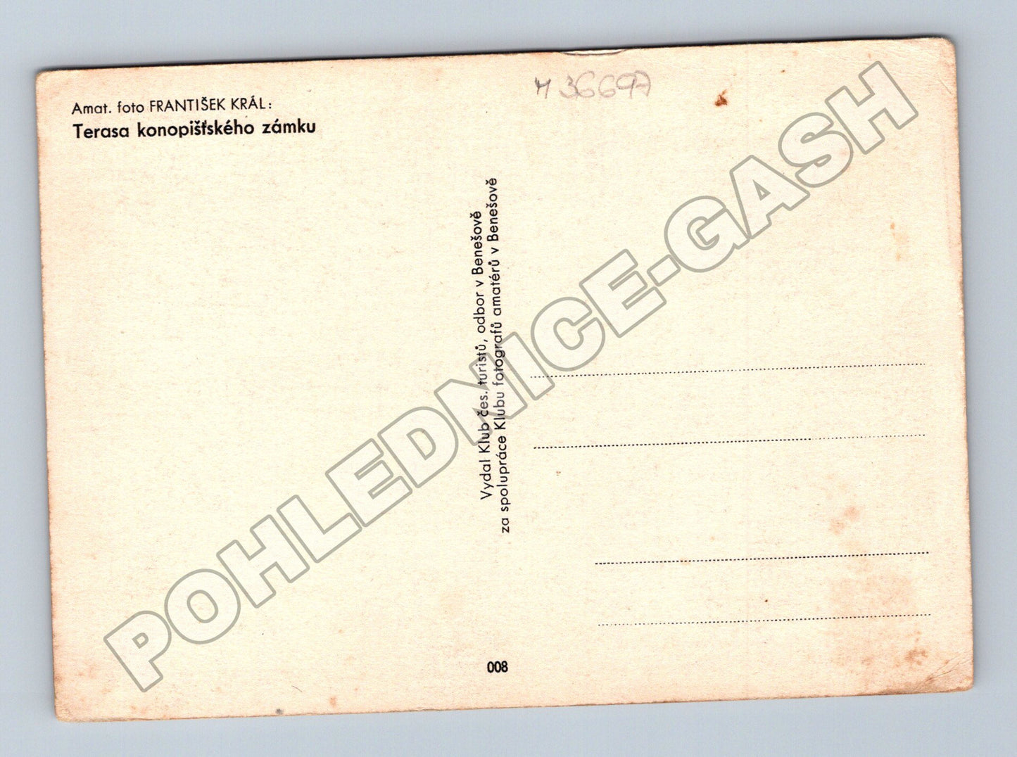 Pohlednice Konopiště zámecká terasa zima (M36697)