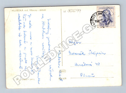 Pohlednice Hluboká nad Vltavou zámek (M36699)