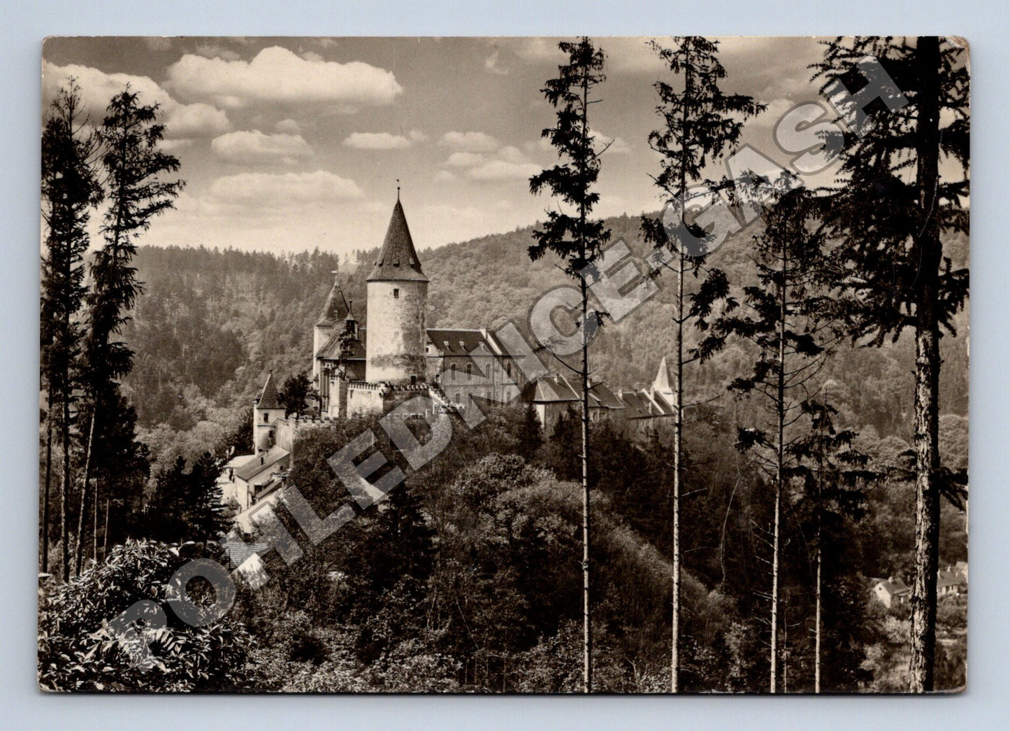 Pohlednice Křivoklát hrad 1954 (M36700)