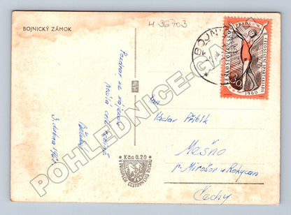 Pohlednice Slovensko Bojnický zámok 1960 (M36703)