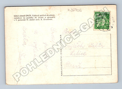 Pohlednice Orlík zámek 1941 (M36706)