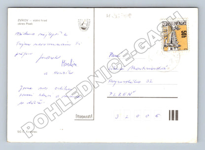 Pohlednice Zvíkov hrad koláž motivů (M36708)