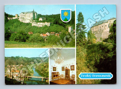 Pohlednice Český Šternberk hrad a okolí (M36714)