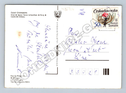 Pohlednice Český Šternberk hrad a okolí (M36714)