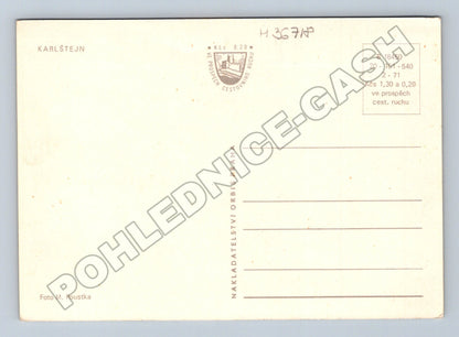 Pohlednice Karlštejn hrad a obec 1971 (M36718)