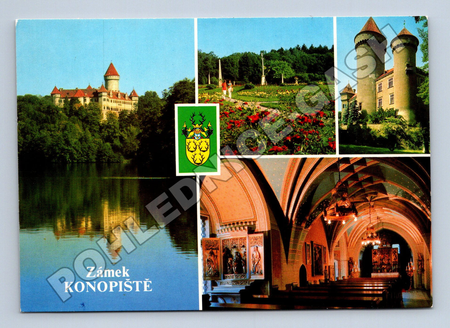 Pohlednice Konopiště zámek a kaple (M36720)