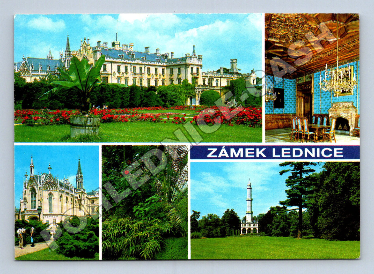 Pohlednice Lednice zámek interiér minaret (M36721)