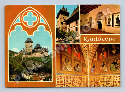 Pohlednice Karlštejn hrad interiéry exteriéry 1976 (M36724)