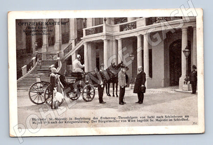 Pohlednice císař Schönbrunn 1914 RU (M3673)