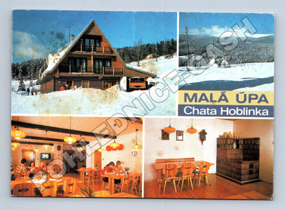 Pohlednice Malá Úpa Chata Hoblinka interiér a exteriér (M36746)