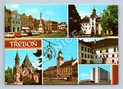 Pohlednice Třeboň koláž 1986 (M36747)