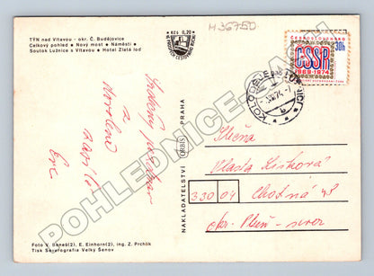 Pohlednice Týn nad Vltavou koláž 1974 (M36750)