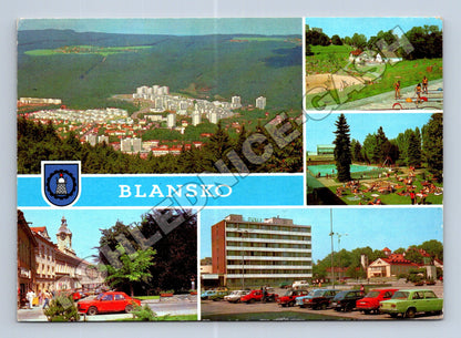 Pohlednice Blansko panoramatický a detailní pohledy (M36753)