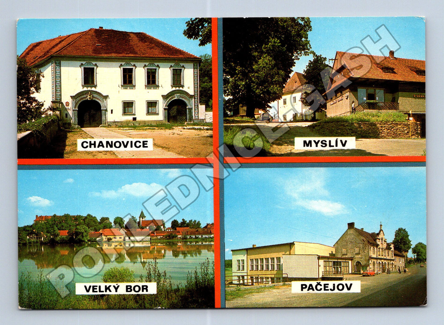Pohlednice Chanovice Myslív Velký Bor Pačejov 1973 (M36761)