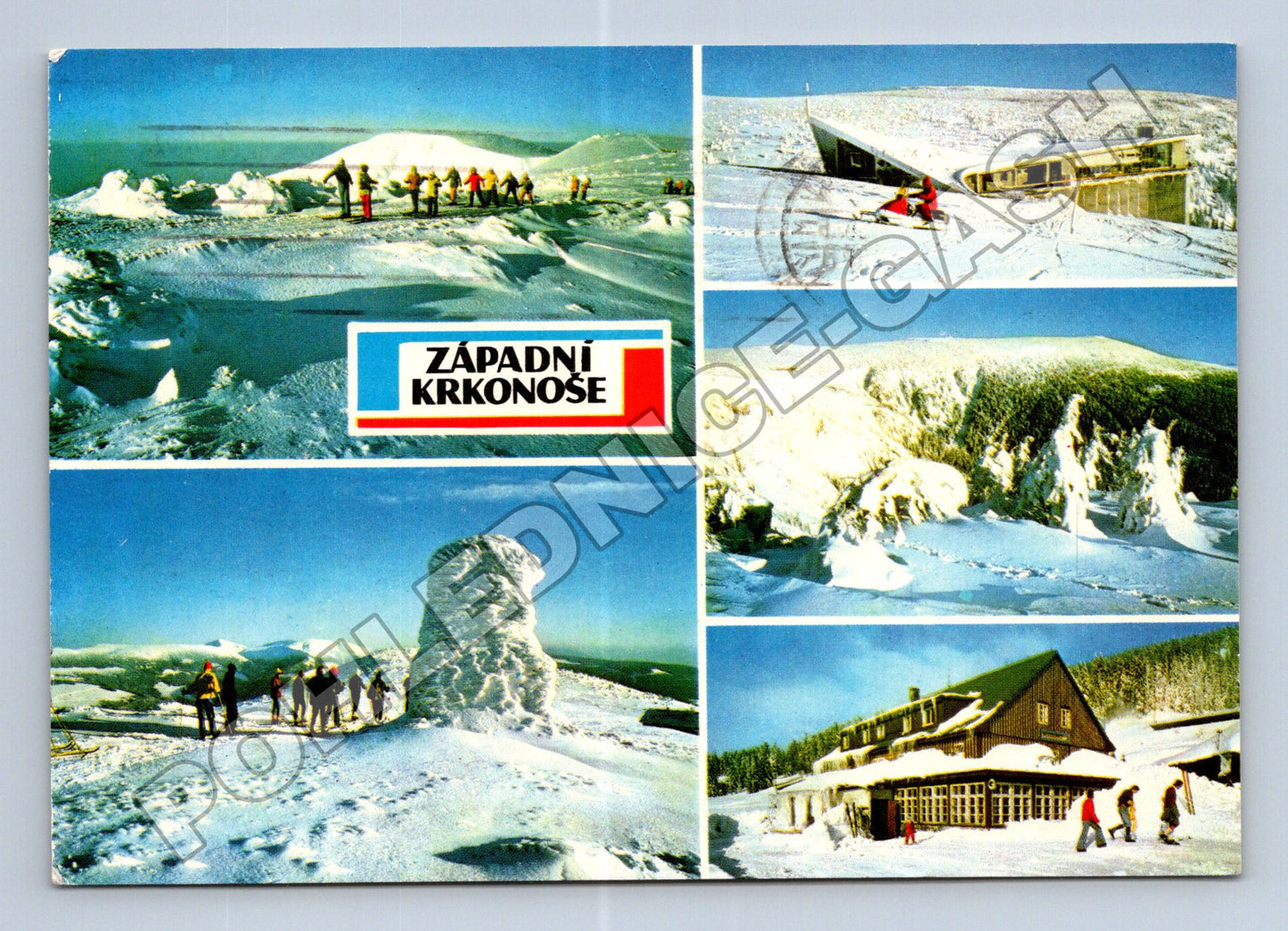 Pohlednice Západní Krkonoše zimní motiv 1978 (M36766)