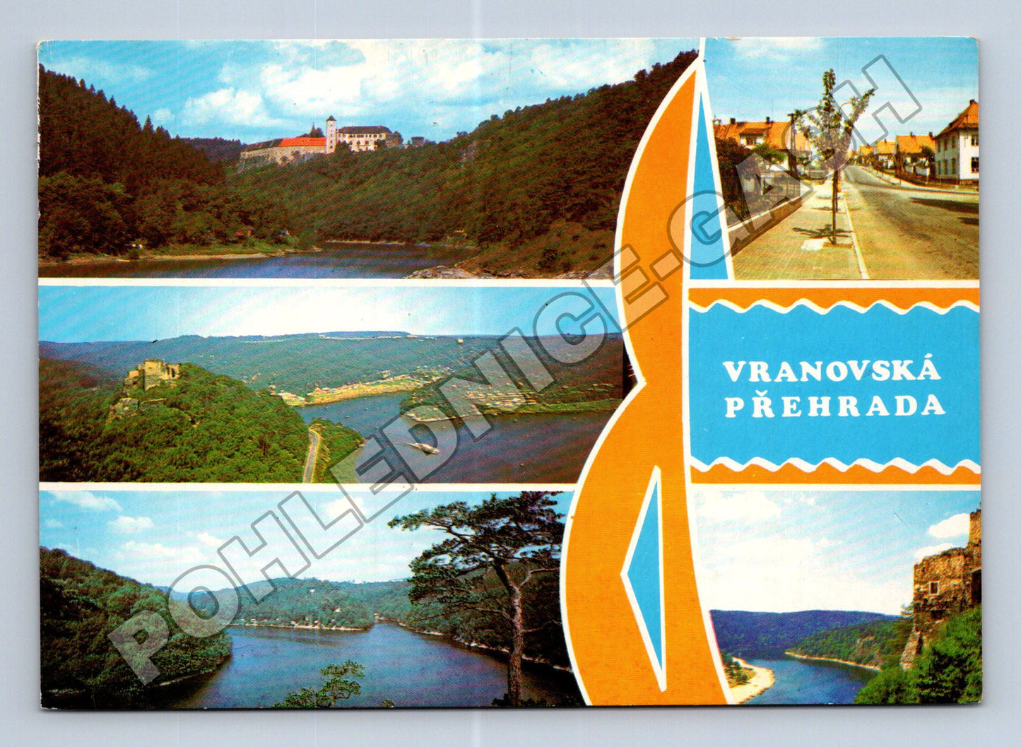 Pohlednice Vranovská přehrada a okolí 1974 (M36767)