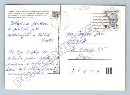 Pohlednice Třebíč různé pohledy 1980 (M36768)