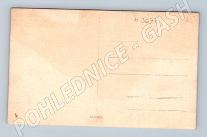 Pohlednice rodina před kolonádou historický motiv (M3677)