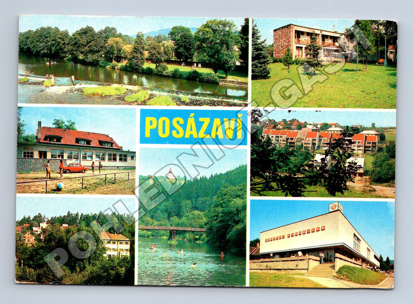 Pohlednice Posázaví multizáběry 1977 (M36772)